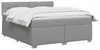 vidaXL Lit boxspring avec matelas gris clair 180 x 200 cm Voir les images du produit 3