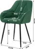 WOLTU Esszimmerstuhl, ergonomischer Sessel, aus Samt, Produktbild-Vorschau 3