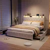 Čalouněná postel ProximaX 140 × 200 cm se 4 zásuvkami, RGB Náhled obrázku produktu 10
