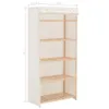 vidaXL Armadio bianco 79 x 40 x 170 cm tessuto Anteprima dell’immagine prodotto 8