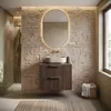Meuble sous lavabo Badplaats Rimini 60 x 46 cm brun noyer - Voir les images du produit 5