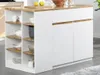 MEILI Kücheninsel mit Stauraum - weiß und eichefarben Produktbild-Vorschau 9