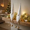 Wichtel Weihnachten Deko-Figur Weiß Gold Ø6,5cm H22cm 2er Produktbild-Vorschau 2