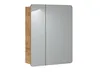 Badezimmerschrank Mit Spiegel 60 Cm Eiche Modern 2 Türen Produktbild-Vorschau 1