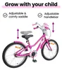 vidaXL Kinderfahrrad 18 Zoll für 5-7 Jahre alt Dunkelrosa Produktbild-Vorschau 5