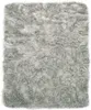 A close-up, top-down view of a fluffy, grey rug. Produktbild-Vorschau