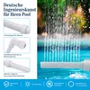 Pool Fontäne Wasserfall, verstellbarer Sprühwinkel, Produktbild-Vorschau 5