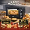 ICQN Minibackofen 15 Liter , 1200W, 90°C-230°C, 60 min. Produktbild-Vorschau 10