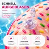 Donut Schwimmring aufblasbar Ø 120 cm – Schwimmreifen für Produktbild-Vorschau 7