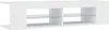 A white TV stand with glass shelves against a white background. Anteprima dell’immagine prodotto