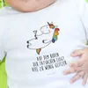 Mr. & Mrs. Panda Babyshirt Einhorn Cocktail 6. - 12. Monat Produktbild-Vorschau 4
