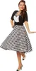 W4149-42 schwarz-weiß Damen Petticoatkleid Boogie Woogie Produktbild-Vorschau 1
