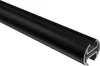 A black metal curtain rod with a specific profile, shown against a white background. Produktbild-Vorschau