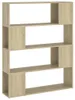 vidaXL Rozdeľovač izieb Sonoma Oak 100x24x124 cm Náhľad obrázku produktu 1