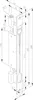 Technical drawing with dimensions of a door lock mechanism. Anteprima dell’immagine prodotto