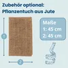 Pflanztuch Jute 45 x 45 cm Für Pflanzkörbe Wasserpflanzen Produktbild-Vorschau 2