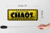 Blechschild Spruch 27x10cm wo ich bin herrscht Chaos aber Produktbild-Vorschau 5