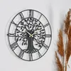 Opviq, Vita - Nero - 1, Orologio da parete decorativo in Anteprima dell’immagine prodotto 1