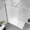 A modern bathroom with a walk-in shower. Produktbild-Vorschau