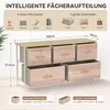 HOMCOM Kommode für Schlafzimmer mit 5 Schubladen, Natur und Produktbild-Vorschau 4