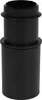 A black adapter for a vacuum cleaner hose. Produktbild-Vorschau