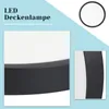 ZMH Deckenlampe Schwarz LED Deckenleuchte Ø30cm Produktbild-Vorschau 7