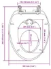 vidaXL Sedile per wc con chiusura ammortizzata Anteprima dell’immagine prodotto 7