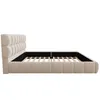 Letto imbottito Flieks 140x190 cm con rete a doghe, letto Anteprima dell’immagine prodotto 4