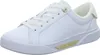 A white Tommy Hilfiger sneaker with gold accents is shown against a white background. Náhled obrázku produktu