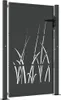 vidaXL Gartentor Anthrazit 100x125 cm Stahl Gras-Design Produktbild-Vorschau 1