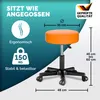 CASARIA® Rollhocker Höhenverstellbar 10cm Polsterung Produktbild-Vorschau 4