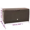 Zahradní úložný box hnědý 119 x 48 x 60 cm polypropylen Náhled obrázku produktu 8