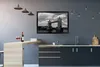 MuchoWow® Gerahmtes Poster Schwarz-Weiß-Bild von der Produktbild-Vorschau 2