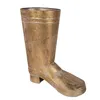 Clayre & Eef Pflanzenhalter Stiefel 37 cm Goldfarbig Metall Produktbild-Vorschau 3