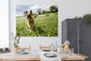 MuchoWow® Poster Deutscher Schäferhund zwischen den Blumen Produktbild-Vorschau 2