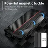 Hülle für iPhone 15 Pro Kohlefaser Leder Brieftasche Produktbild-Vorschau 4