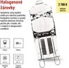 Halogenová žárovka JC 30W G9 teplá bílá Náhled obrázku produktu