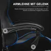 Close-up of the armrest of a gaming chair, highlighting its adjustable features and support. Produktbild-Vorschau