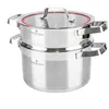 Set di 5 pentole con coperchi + vaporiera a induzione Anteprima dell’immagine prodotto 24