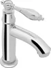 A close-up studio shot of a silver bathroom faucet. Podgląd zdjęcia produktu