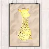 Mr. & Mrs. Panda Bild Giraffe Zufrieden DIN A0 - Sandig - Produktbild-Vorschau 2
