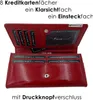 Damen Leder Geldbörse mit RFID-Schutz Geldbeutel groß Produktbild-Vorschau 3