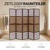 Homestyle4u Paravent Raumteiler 5 teilig Faltbar Blickdicht Produktbild-Vorschau 4