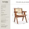 Chaise de salle à manger LISSY avec cannage viennois au Voir les images du produit 6