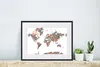 MuchoWow® MuchoWow® Gerahmtes Poster Weltkarte - Dekoration Produktbild-Vorschau 6
