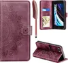 Handyhülle iPhone SE 2022/2020 7/8 Weinrot Leder Flipcase Produktbild-Vorschau 1