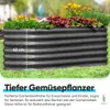 Quictent Hochbeet 180x90x45cm Oval, Pflanzkasten aus Produktbild-Vorschau 2