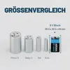 ABSINA 4x 9V Blockbatterie Alkaline - 9V Batterie langlebig Produktbild-Vorschau 6