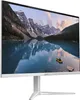A white all-in-one desktop computer with a large screen displaying a scenic mountain lake landscape. Produktbild-Vorschau
