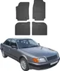 1994-1997 Audi A6 I C4 tappetini in gomma nera 4 pezzi Anteprima dell’immagine prodotto 1
